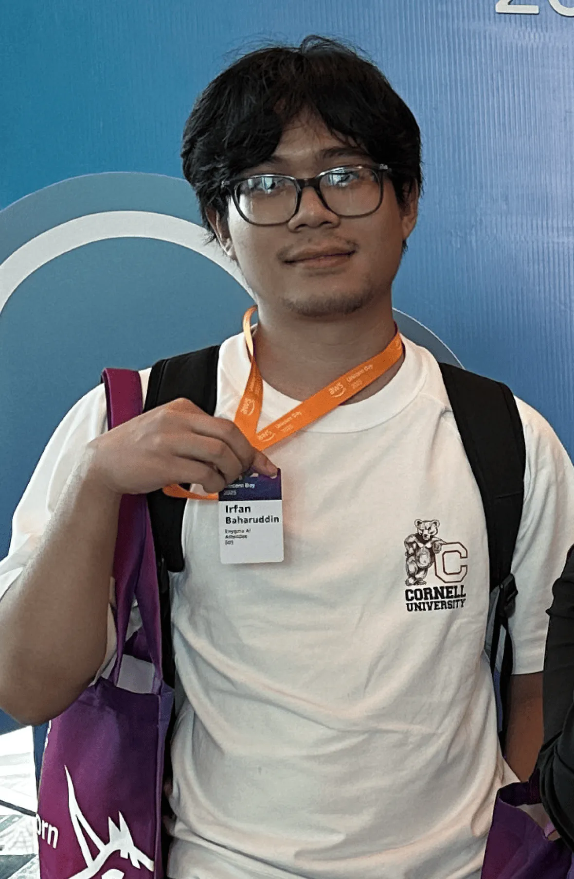 Portrait of Irfan Naqieb, Software Engineer at Enygma