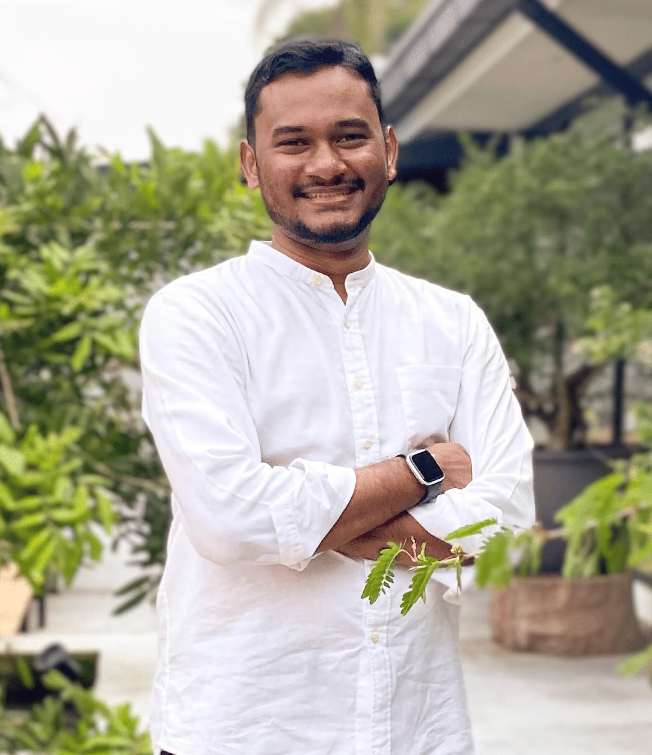 Portrait of Rashad Tajuddin, Founder & CEO of Enygma