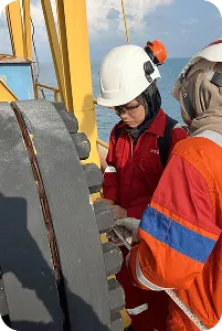 Enygma team member engaged in thoughtful discussion