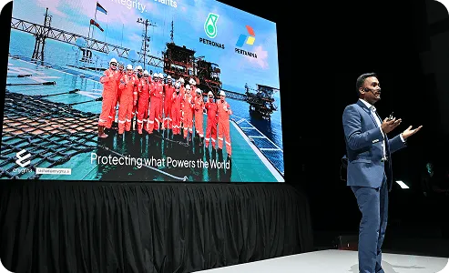 Enygma team members collaborating on innovative solutions