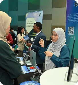 Enygma team member working on creative AI solutions